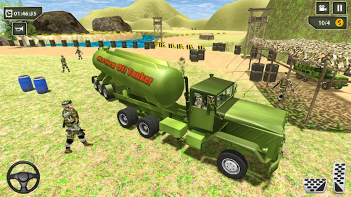 Oil Tanker Army Truck Driving android App screenshot 3