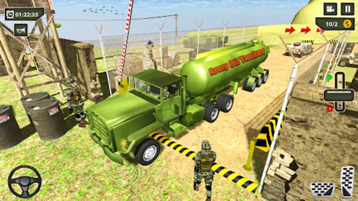 Oil Tanker Army Truck Driving android App screenshot 4